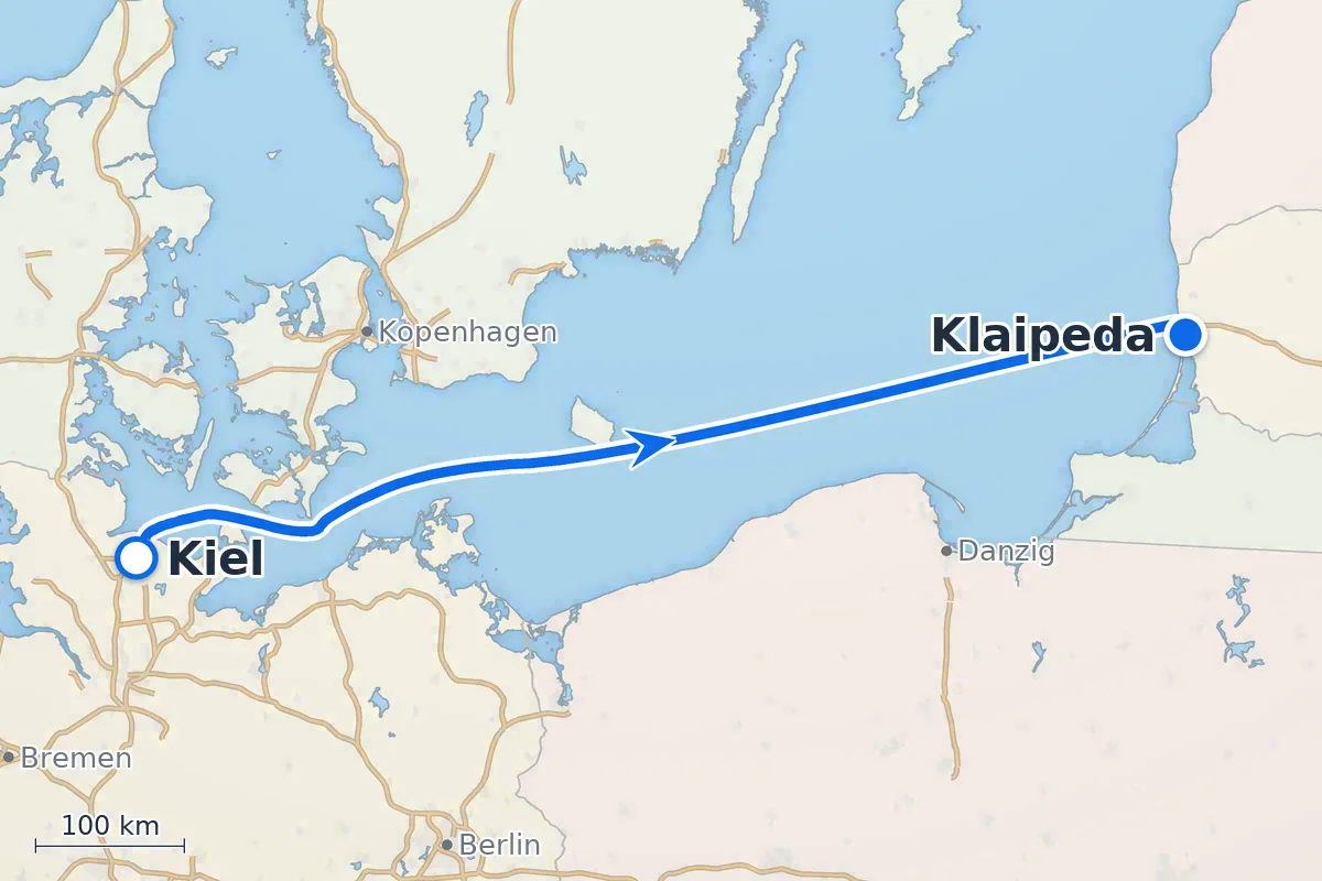 Kiel - Klaipeda